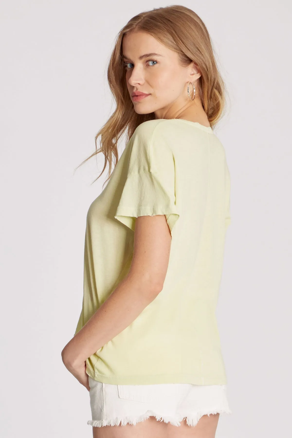 Chrissy V-Neck Tee | Shadow Lime sold by Wildfox product image thumbnail 2