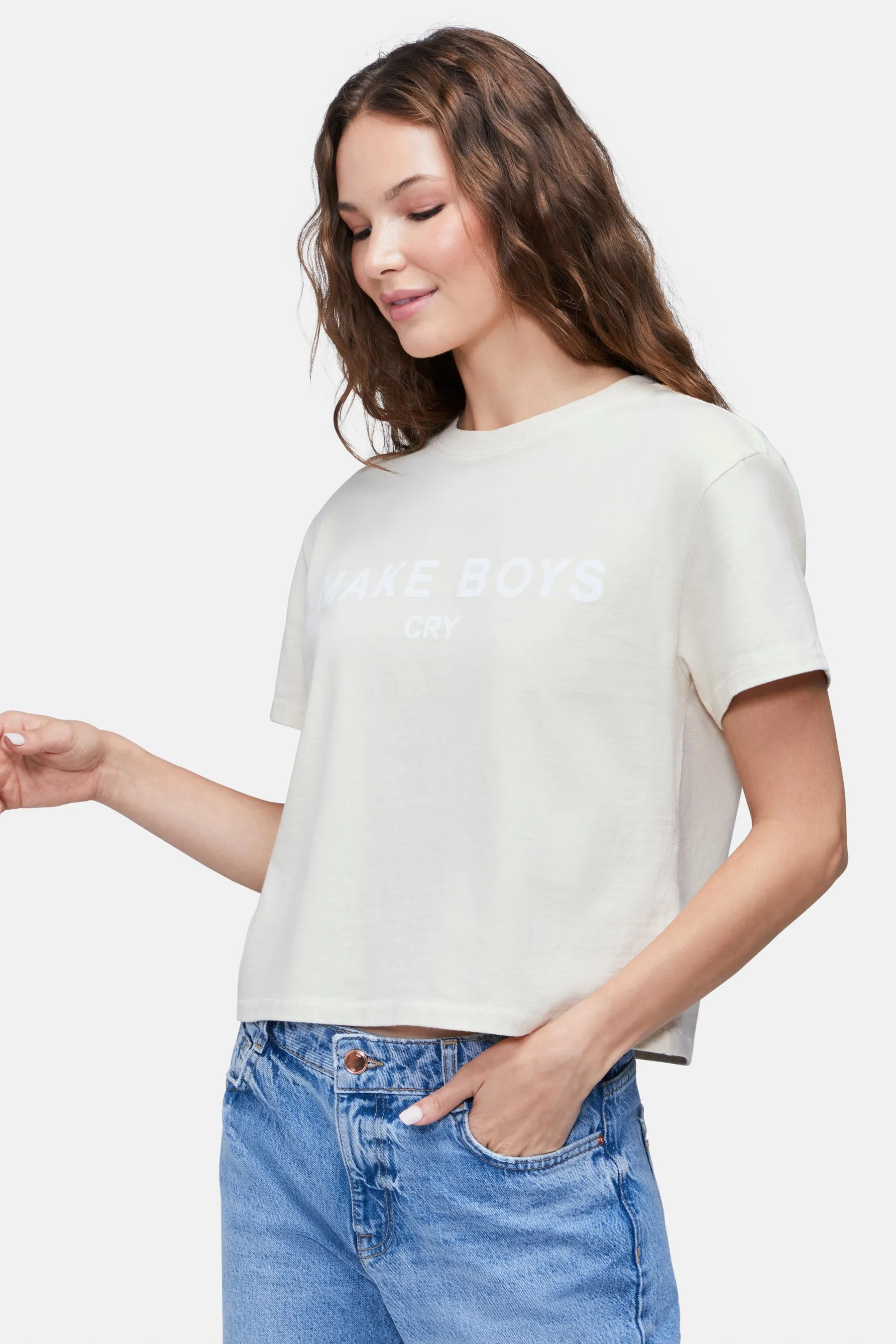 Make Boys Cry Jamie Tee | Eggnog sold by Wildfox product image thumbnail 3
