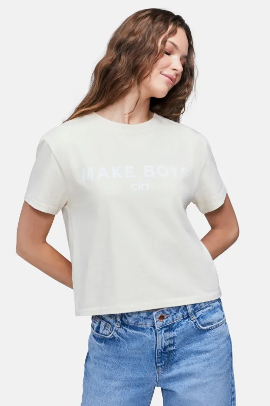 Make Boys Cry Jamie Tee | Eggnog sold by Wildfox
