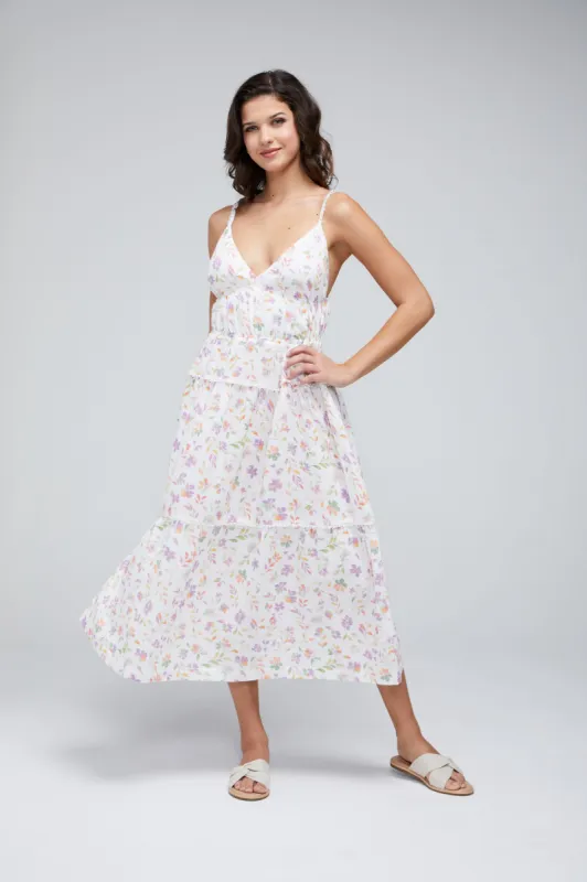 Delphine Dress | Snow White Ombre Leaves sold by Wildfox