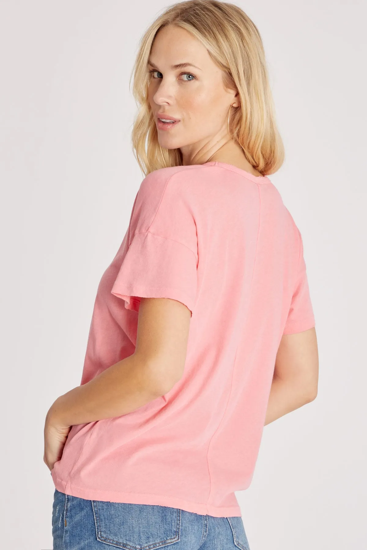 Chrissy V-Neck Tee | Bubblegum sold by Wildfox product image thumbnail 2