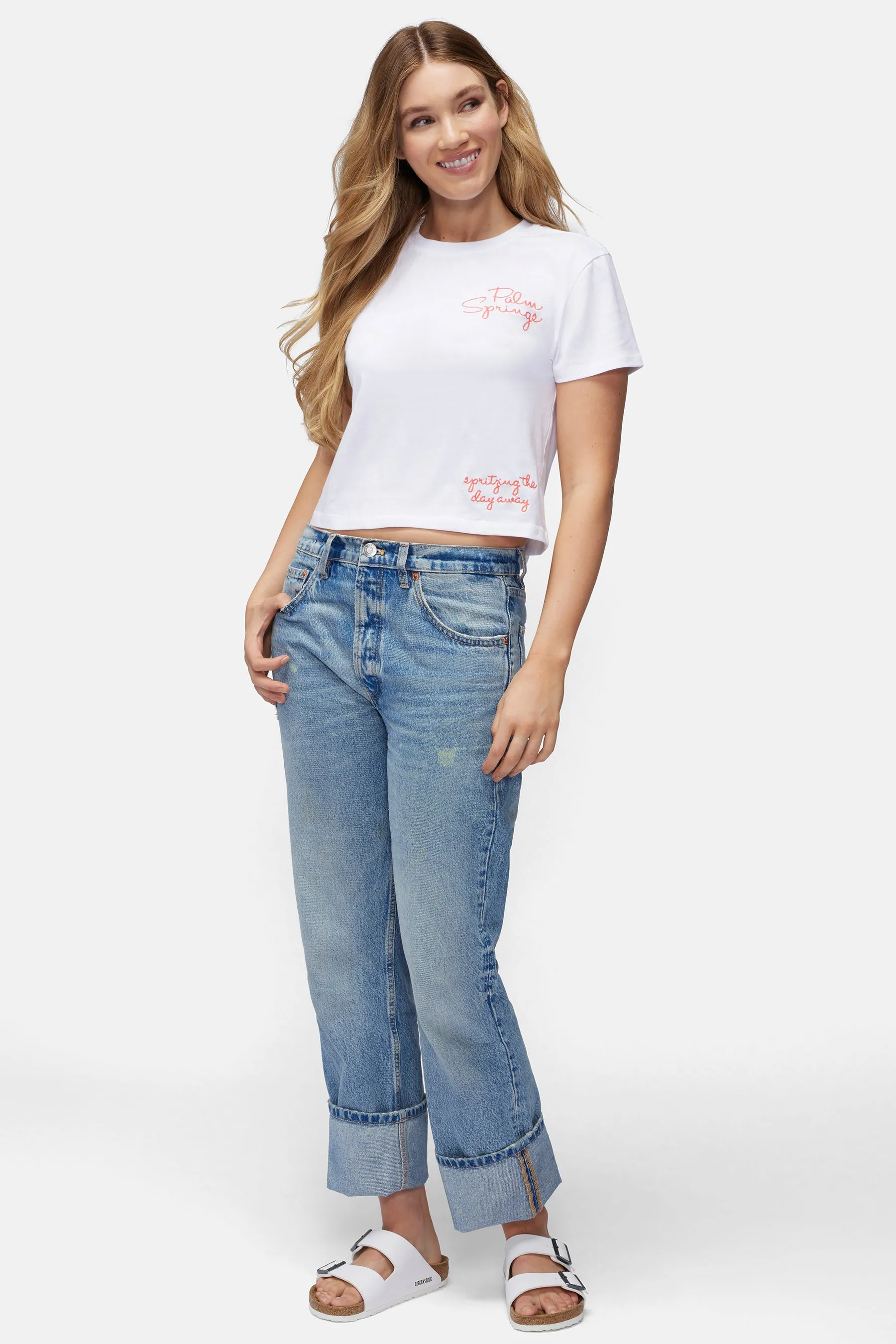 Palm Springs Jamie Tee | Clean White sold by Wildfox product image thumbnail 4