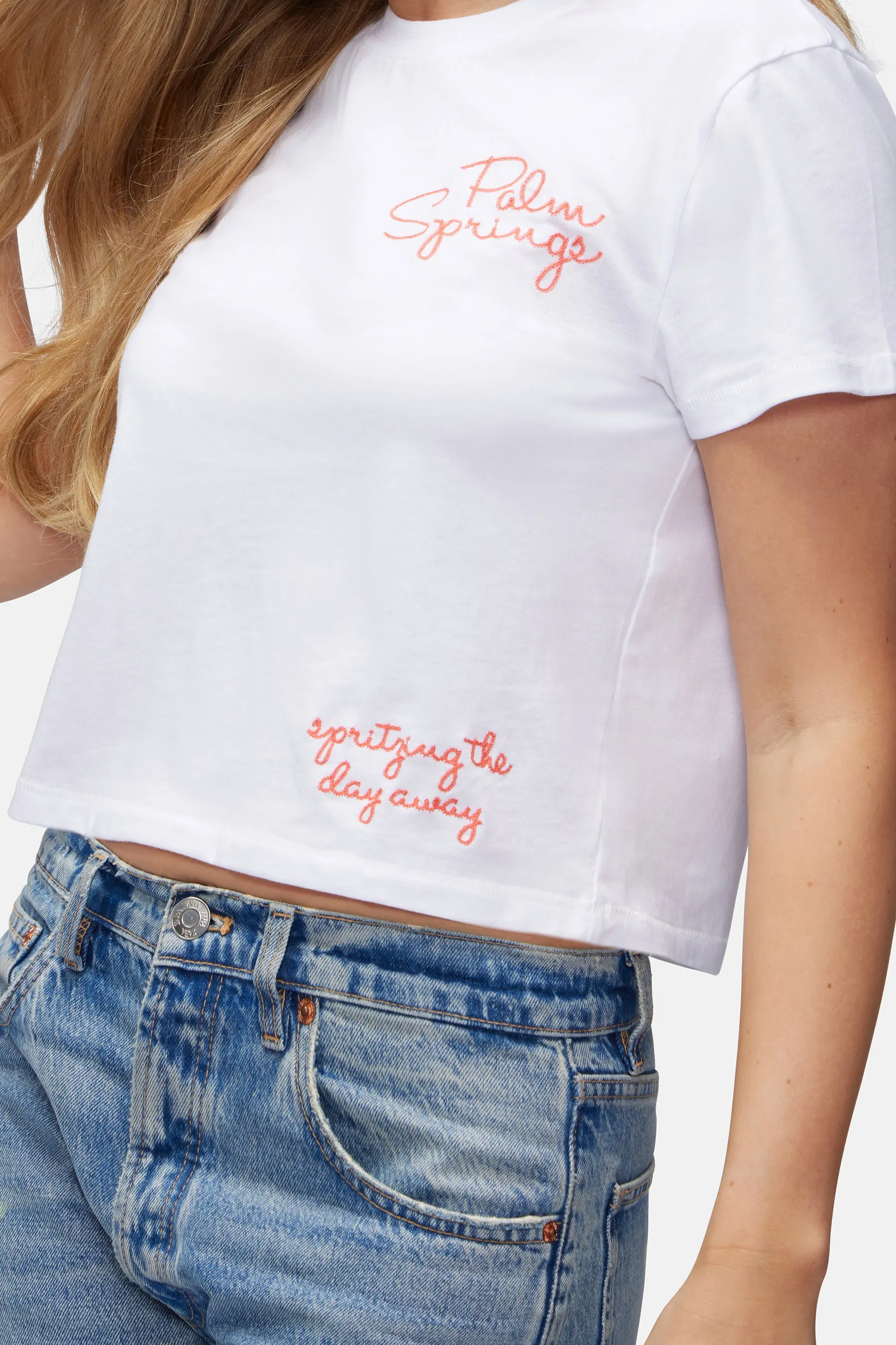 Palm Springs Jamie Tee | Clean White sold by Wildfox product image thumbnail 3