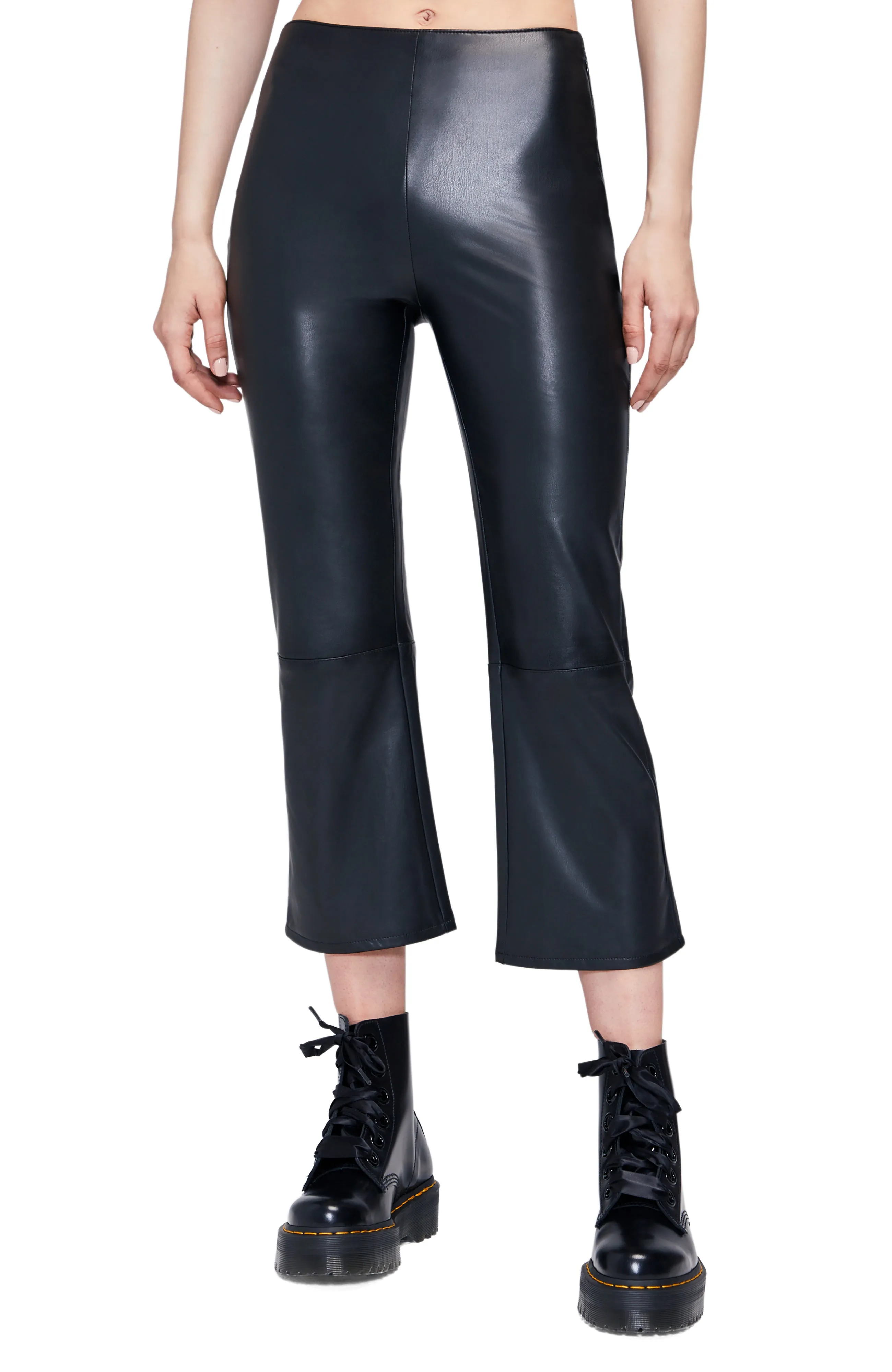 Vegan Leather Flare Pant | Black sold by Wildfox product image thumbnail 3