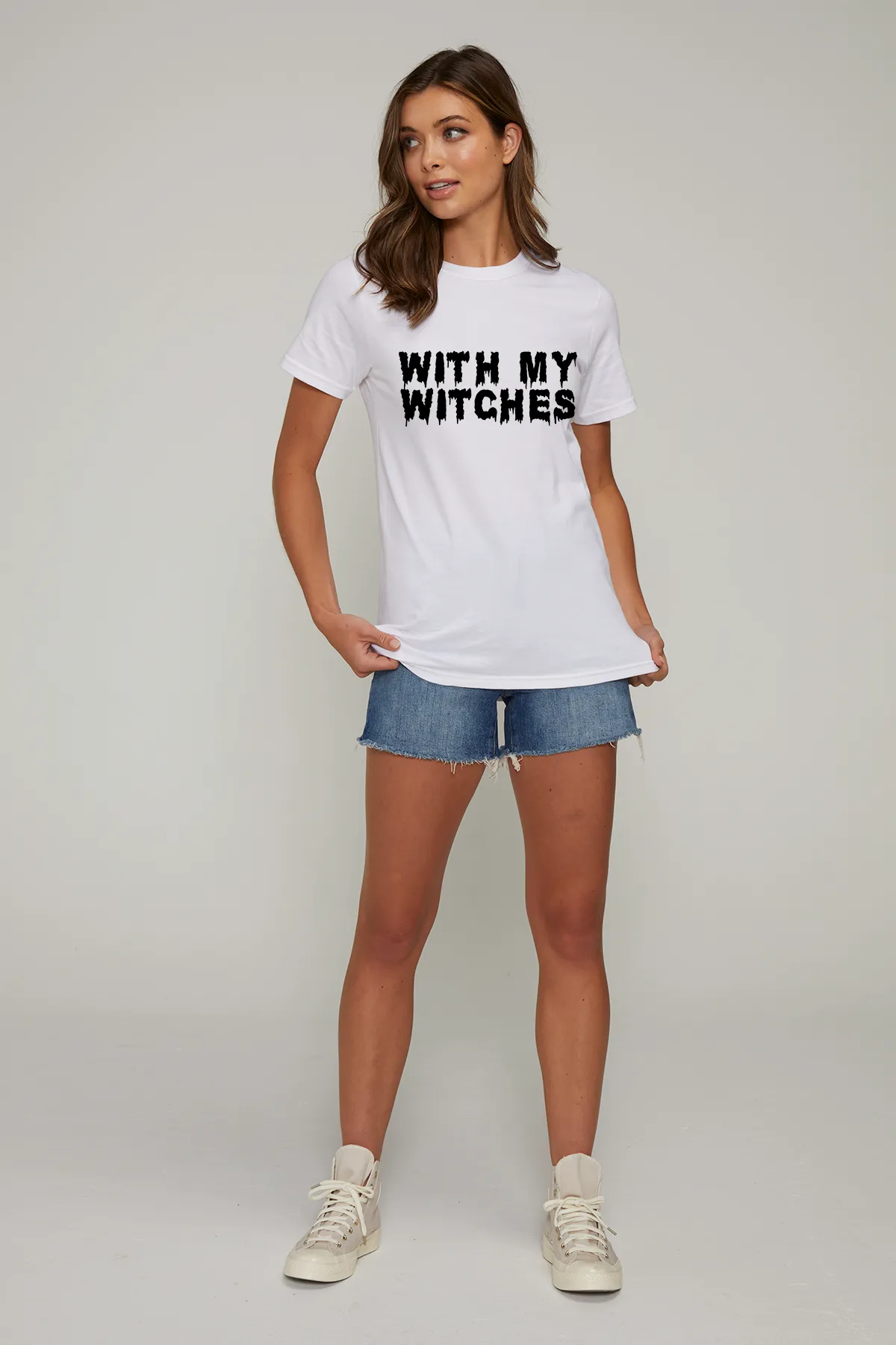 With My Witches | Organic White sold by Wildfox
