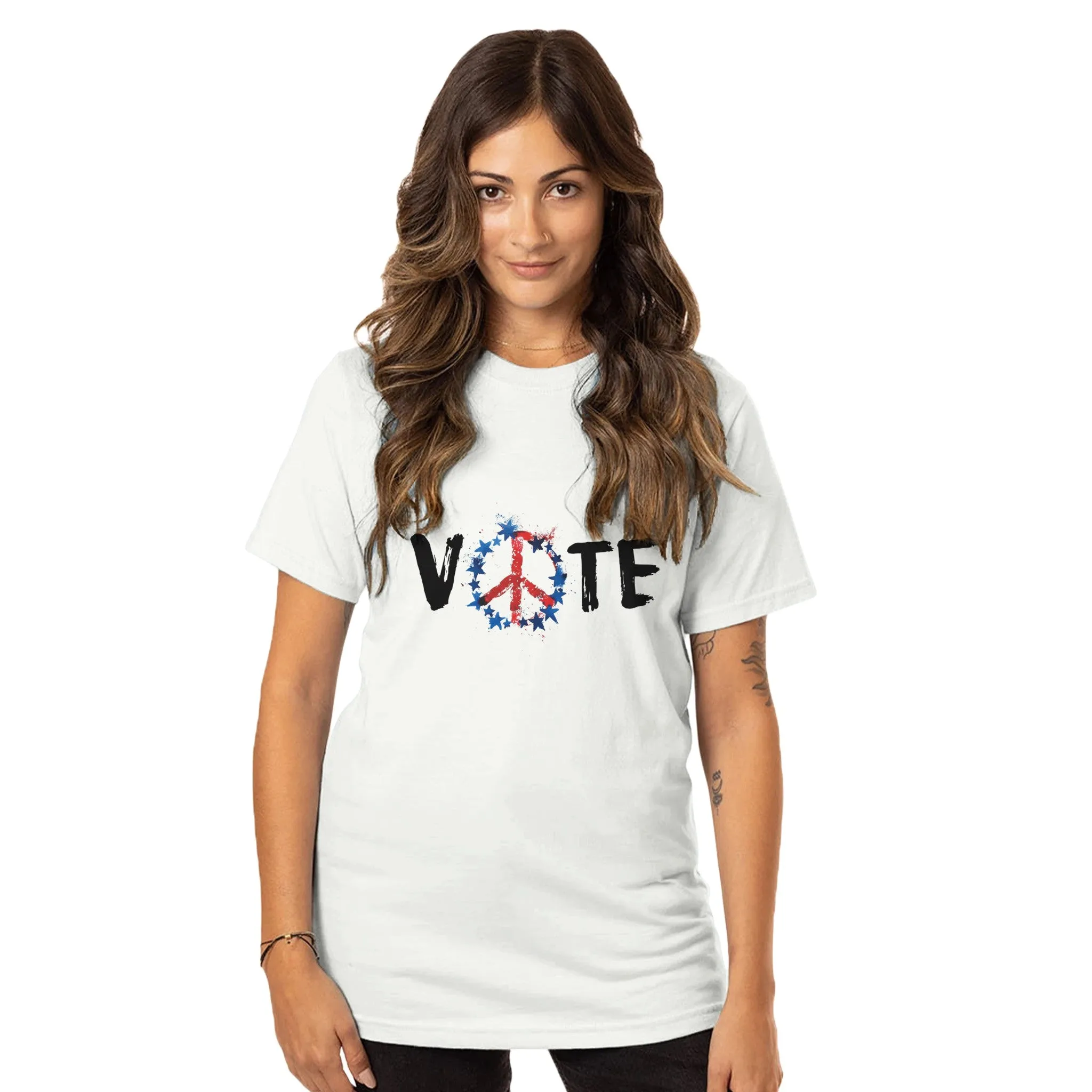 Vote Peace Sign | Organic White sold by Wildfox product image thumbnail 2