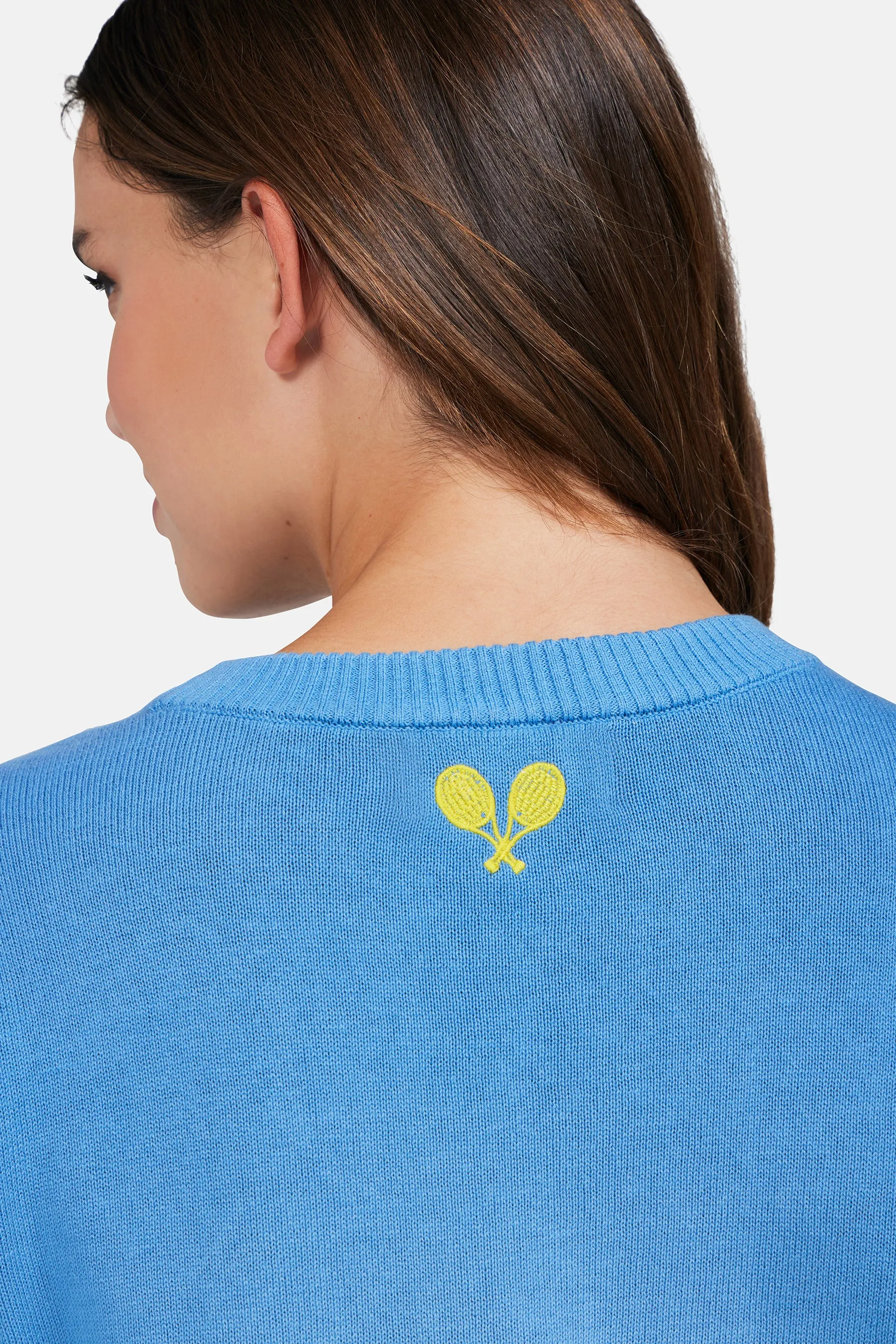 Tennis & Tonic Barrett Sweater | Chambray Dip Dye sold by Wildfox product image thumbnail 2