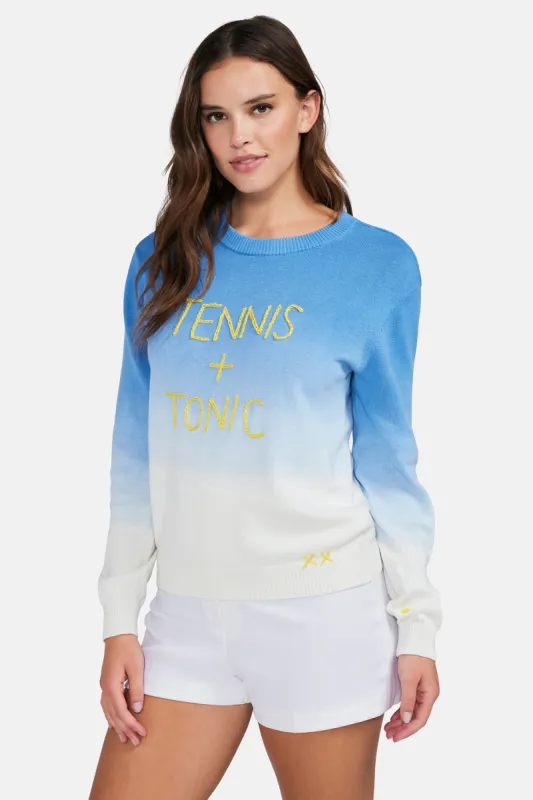 Tennis & Tonic Barrett Sweater | Chambray Dip Dye sold by Wildfox
