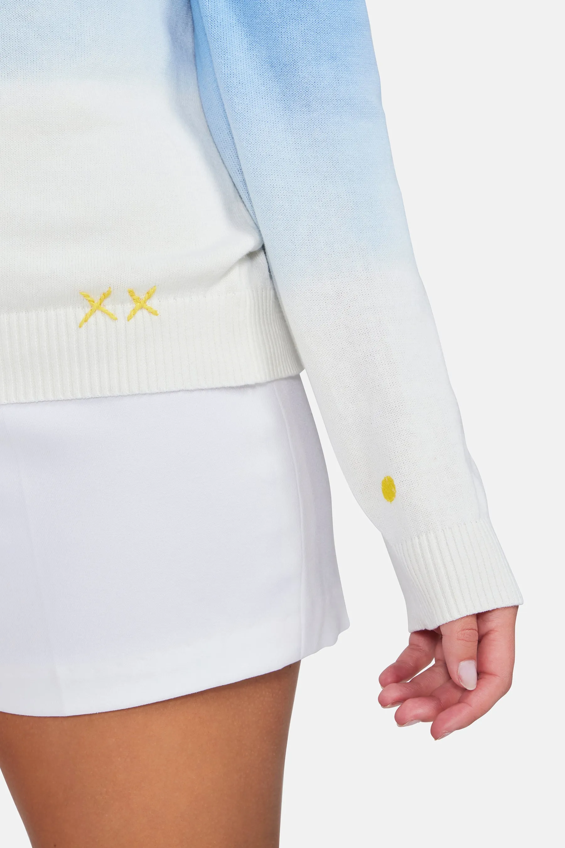 Tennis & Tonic Barrett Sweater | Chambray Dip Dye sold by Wildfox product image thumbnail 4