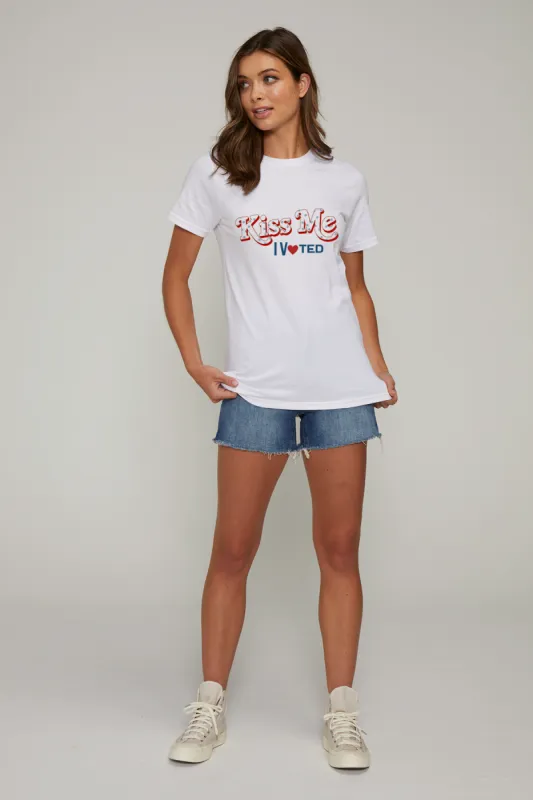 Kiss Me, I Voted | Organic White sold by Wildfox