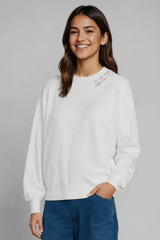 Iced Coffee Era Cody Sweatshirt | Snow White sold by Wildfox