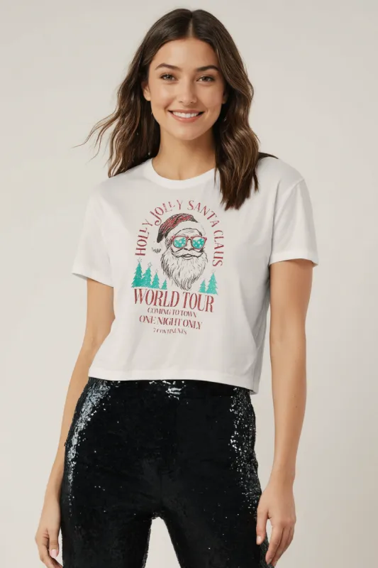 Santa World Tour Jamie Tee | Snow White sold by Wildfox