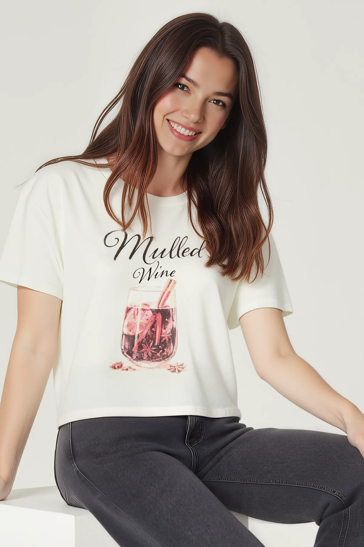 Mulled Wine Jamie Tee | Fairest Jade sold by Wildfox