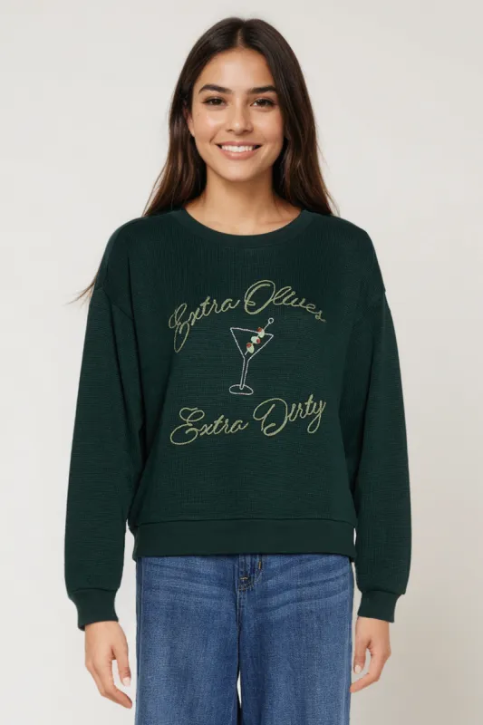 Extra Dirty Bailey Sweater | Pine Grove sold by Wildfox