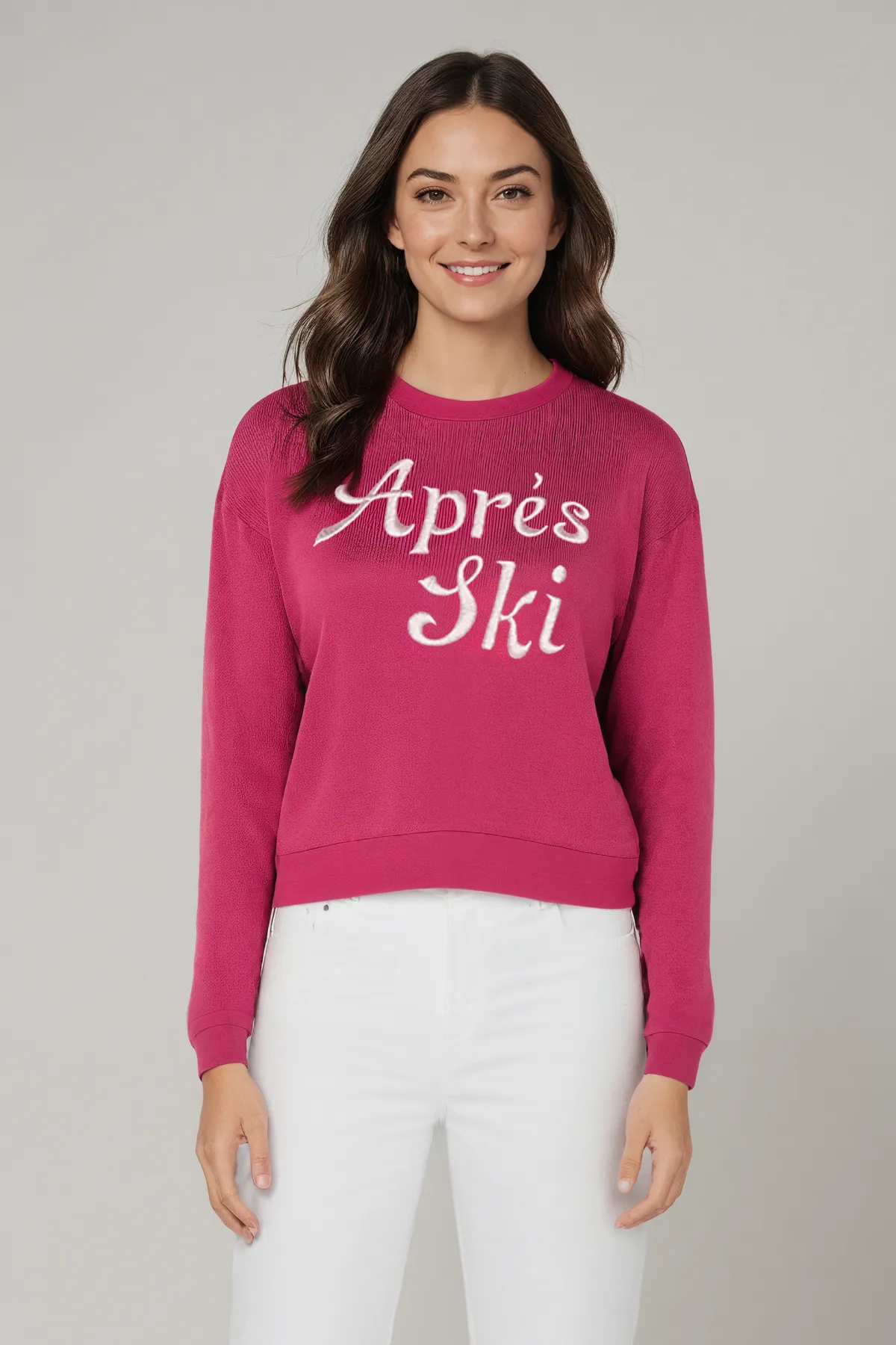 Apres Ski Bailey Sweater | Festival Fuchsia sold by Wildfox
