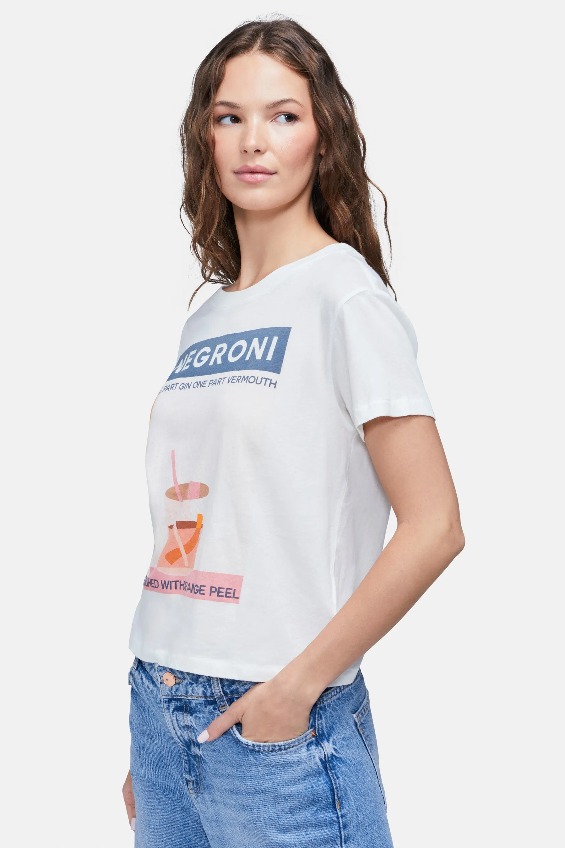 Negroni Charlie Tee | Clean White sold by Wildfox product image thumbnail 4