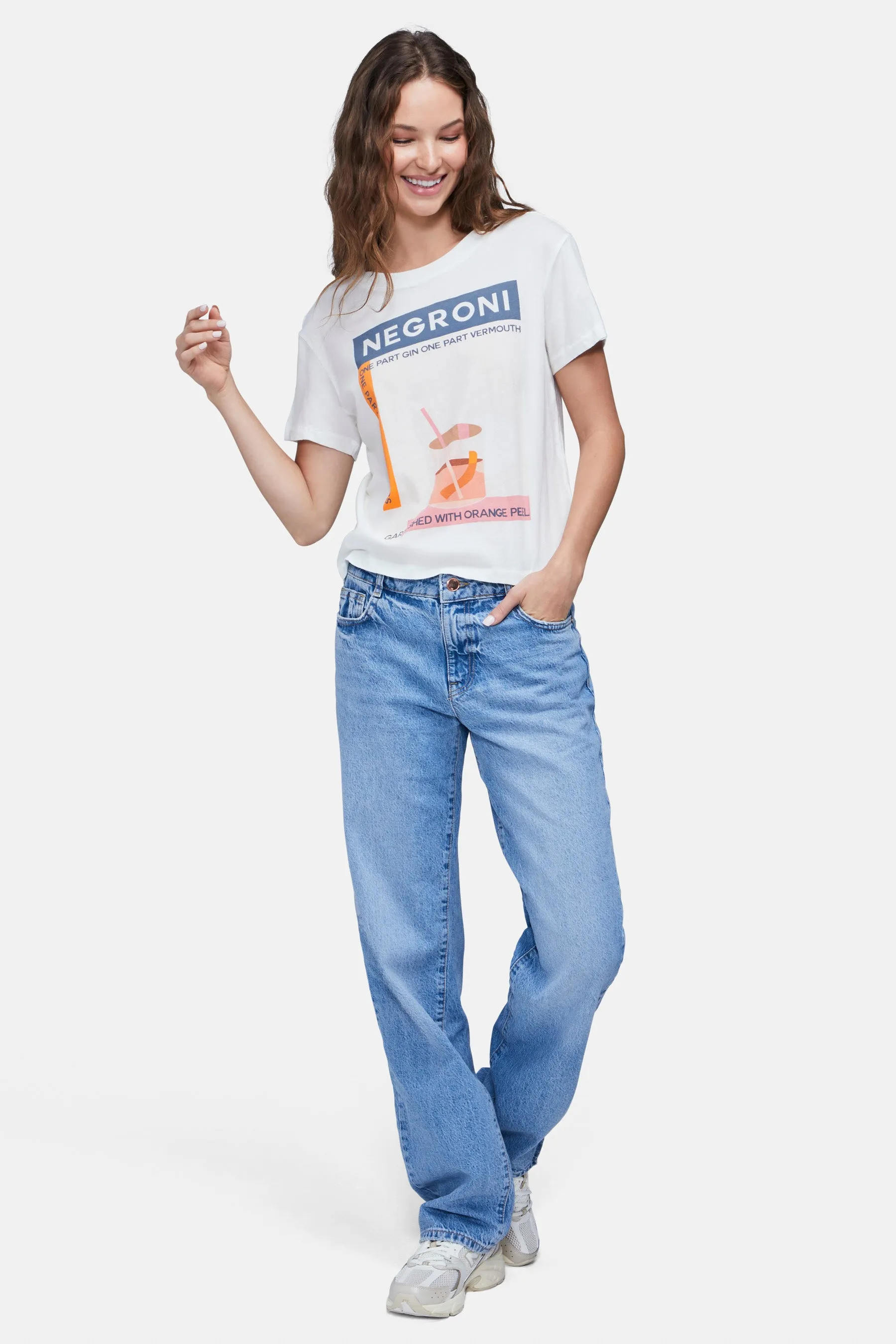 Negroni Charlie Tee | Clean White sold by Wildfox