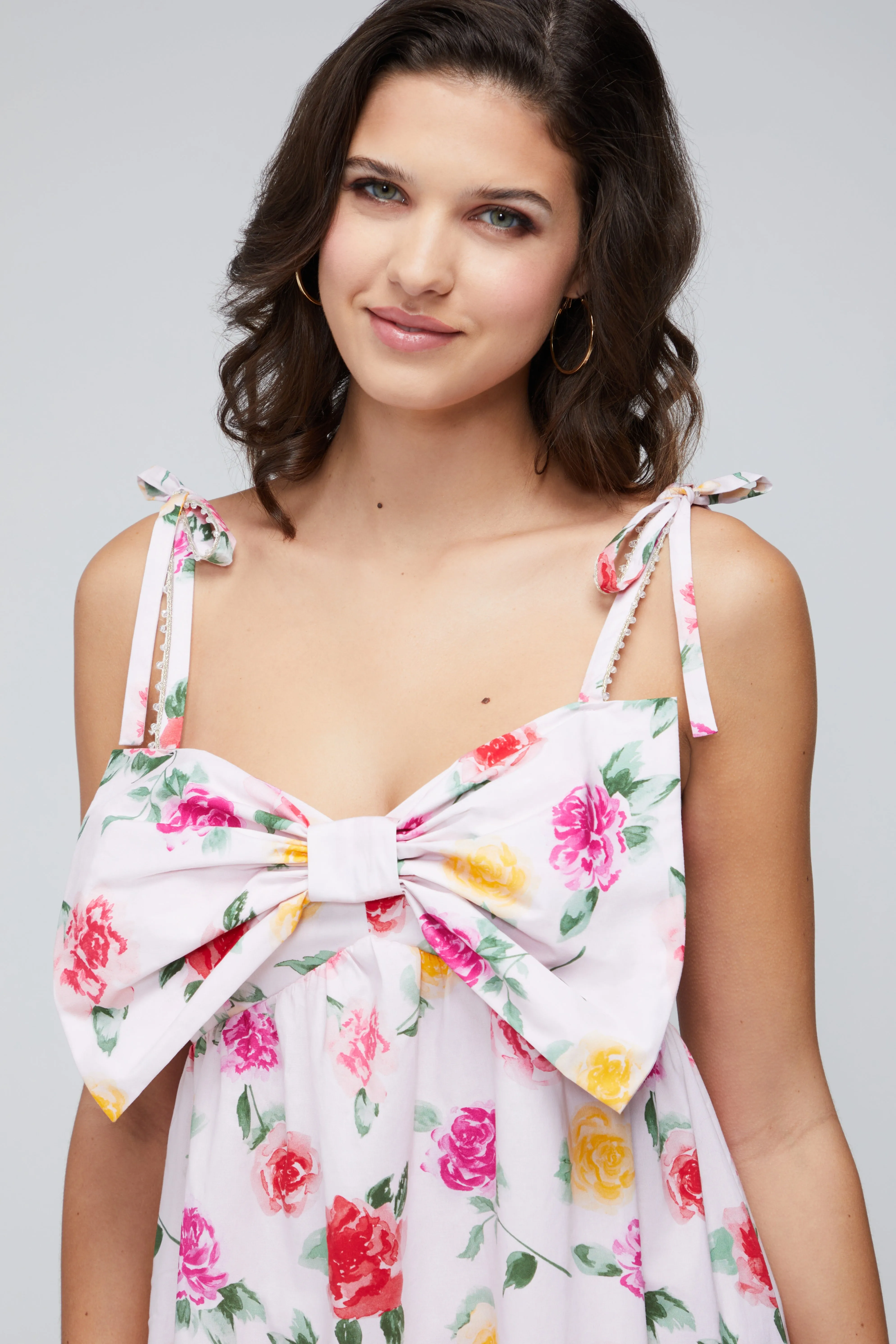 Laurent Midi Dress | Pink Marshmallow Single Rose sold by Wildfox product image thumbnail 2