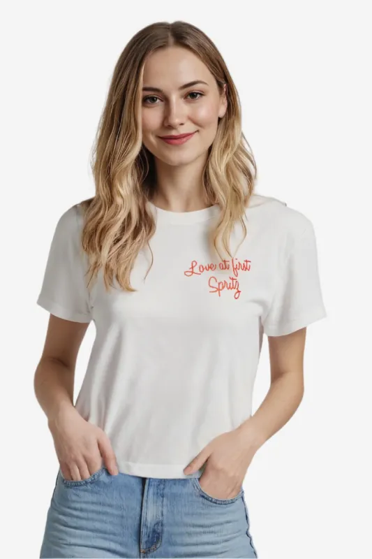 Palm Springs Spritz Jamie Tee | Snow White sold by Wildfox