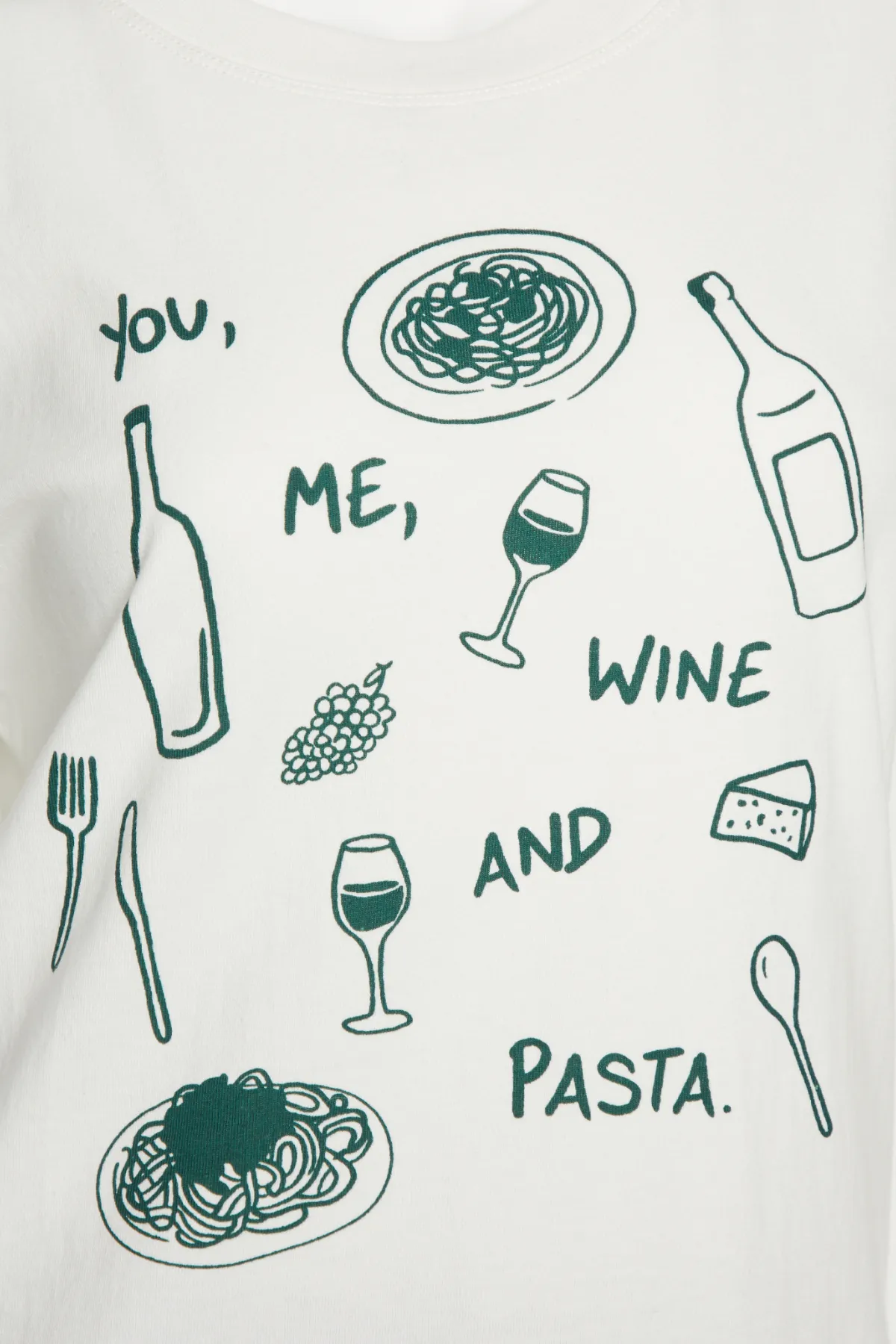You Me Pasta Jamie Tee | Snow White sold by Wildfox product image thumbnail 3