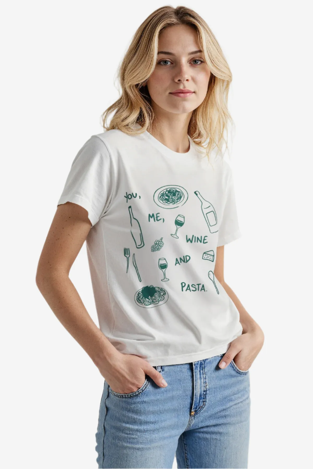 You Me Pasta Jamie Tee | Snow White sold by Wildfox product image thumbnail 4
