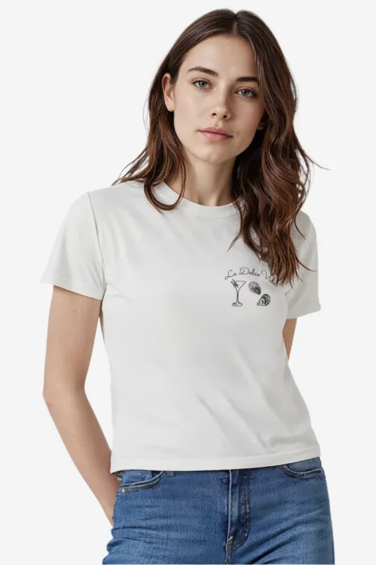 La Dolce Vida Jamie Tee | Snow White sold by Wildfox