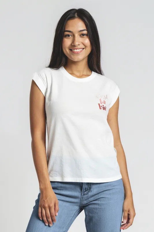 Cest La Vie Julien Tee | Snow White sold by Wildfox