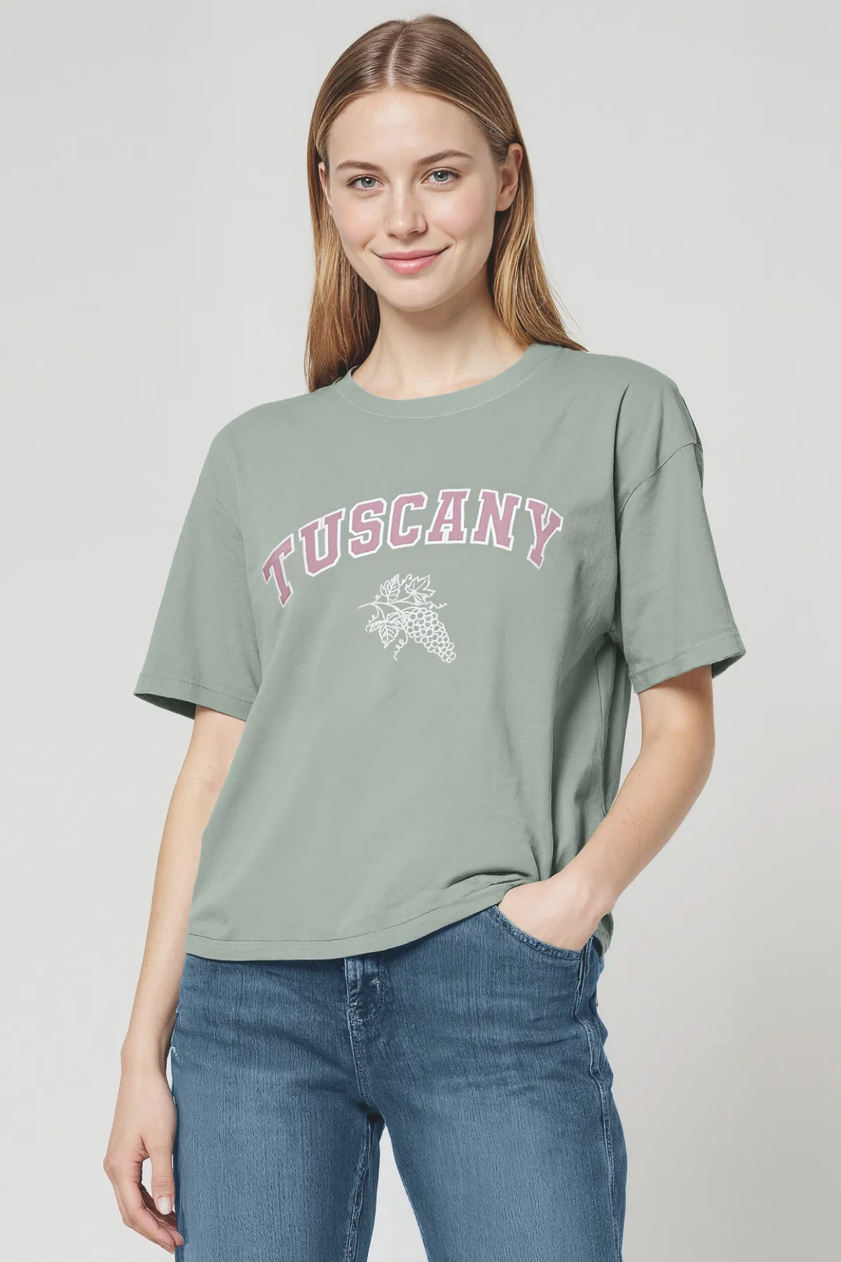 Tuscany Jamie Tee | Iceberg Green sold by Wildfox