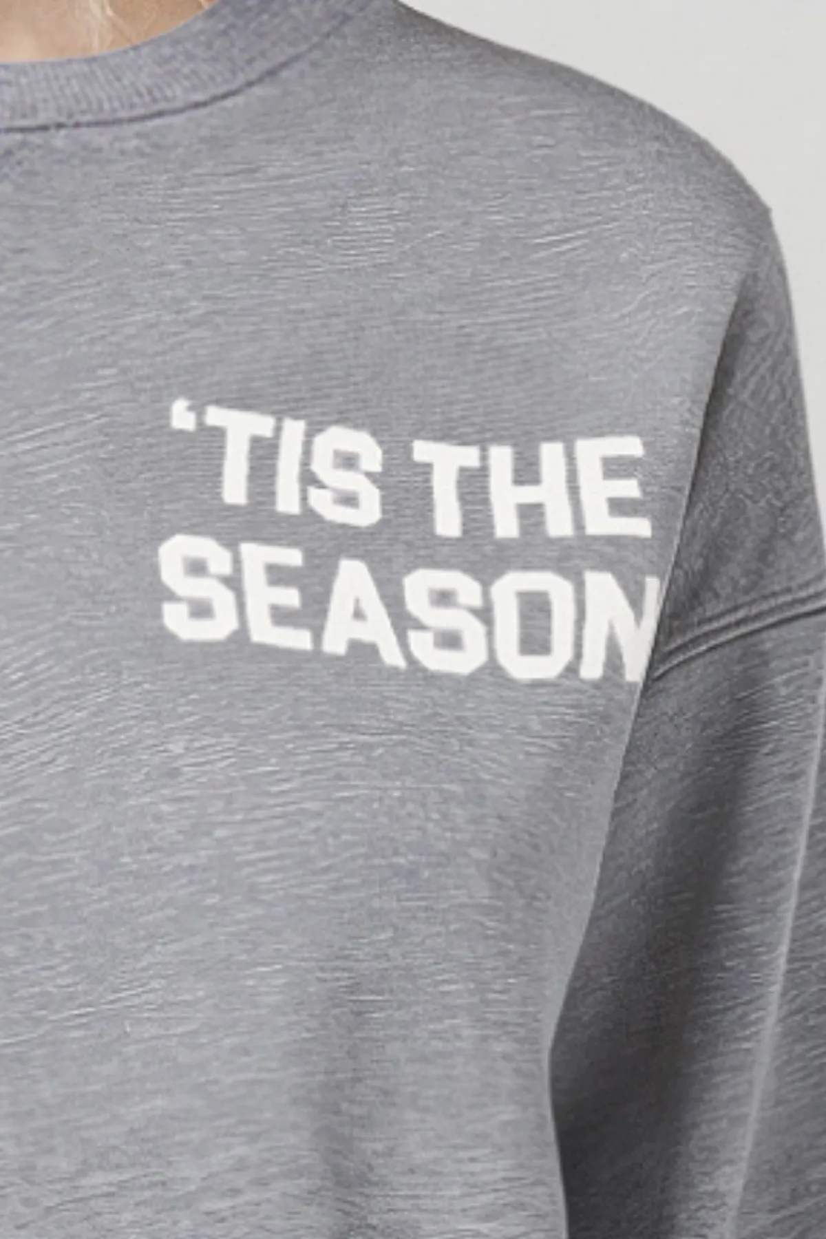 Tis The Season Alex Sweatshirt | Heather Grey sold by Wildfox product image thumbnail 4
