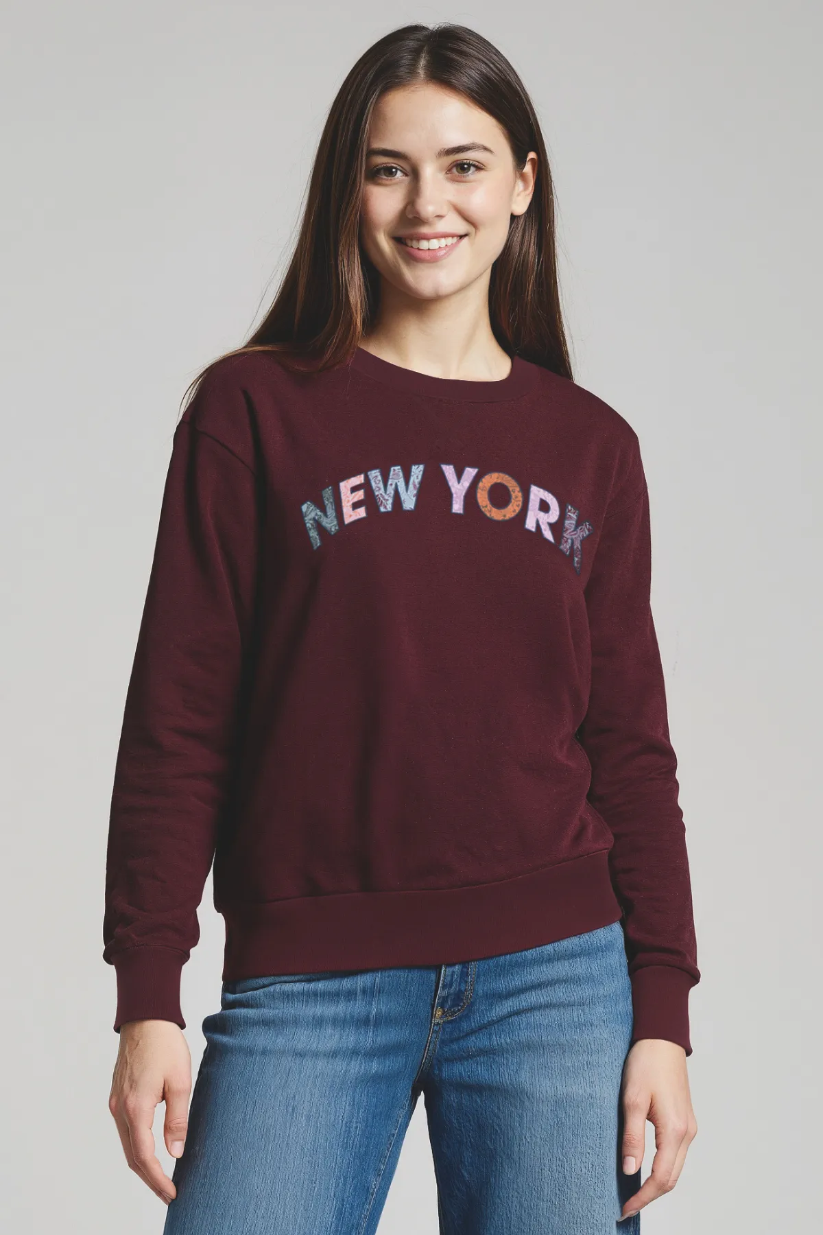 New York Alex Sweatshirt | Fig sold by Wildfox