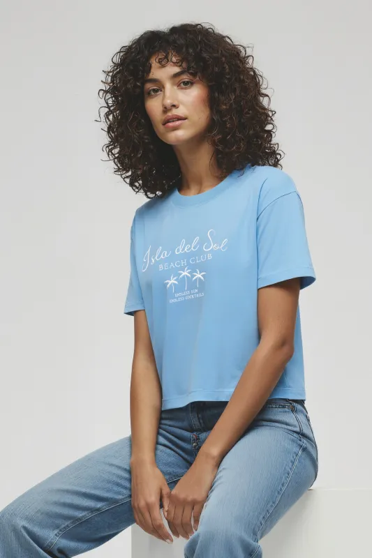 Isla Del Sol Jamie Tee | Blue Bonnet sold by Wildfox
