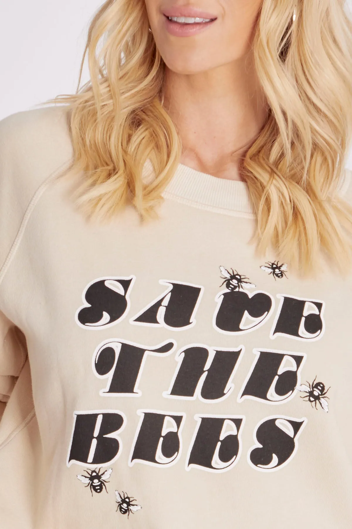 Save The Bees Monte Crop | Wheat sold by Wildfox product image thumbnail 3