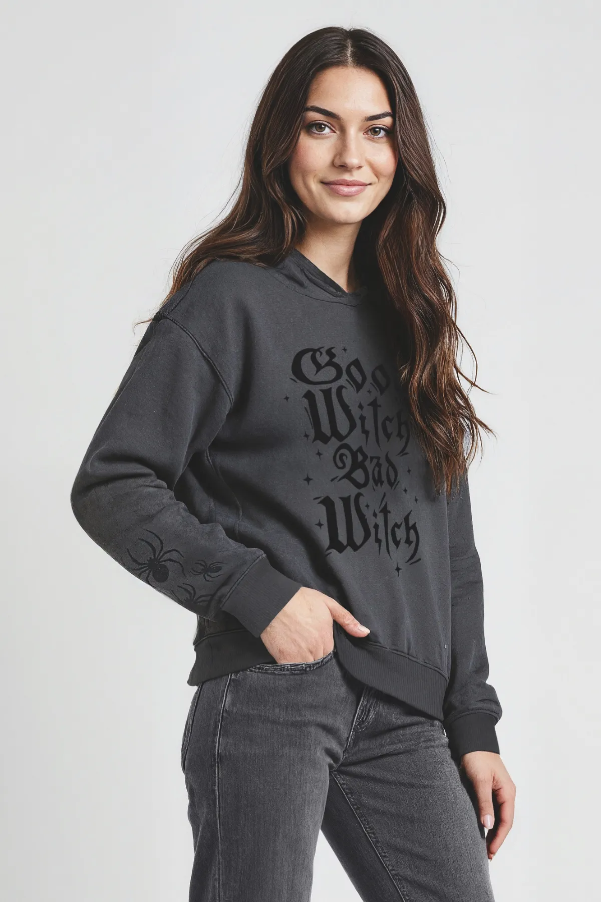 Good Witch Blake Hoodie | Pirate Black sold by Wildfox product image thumbnail 4