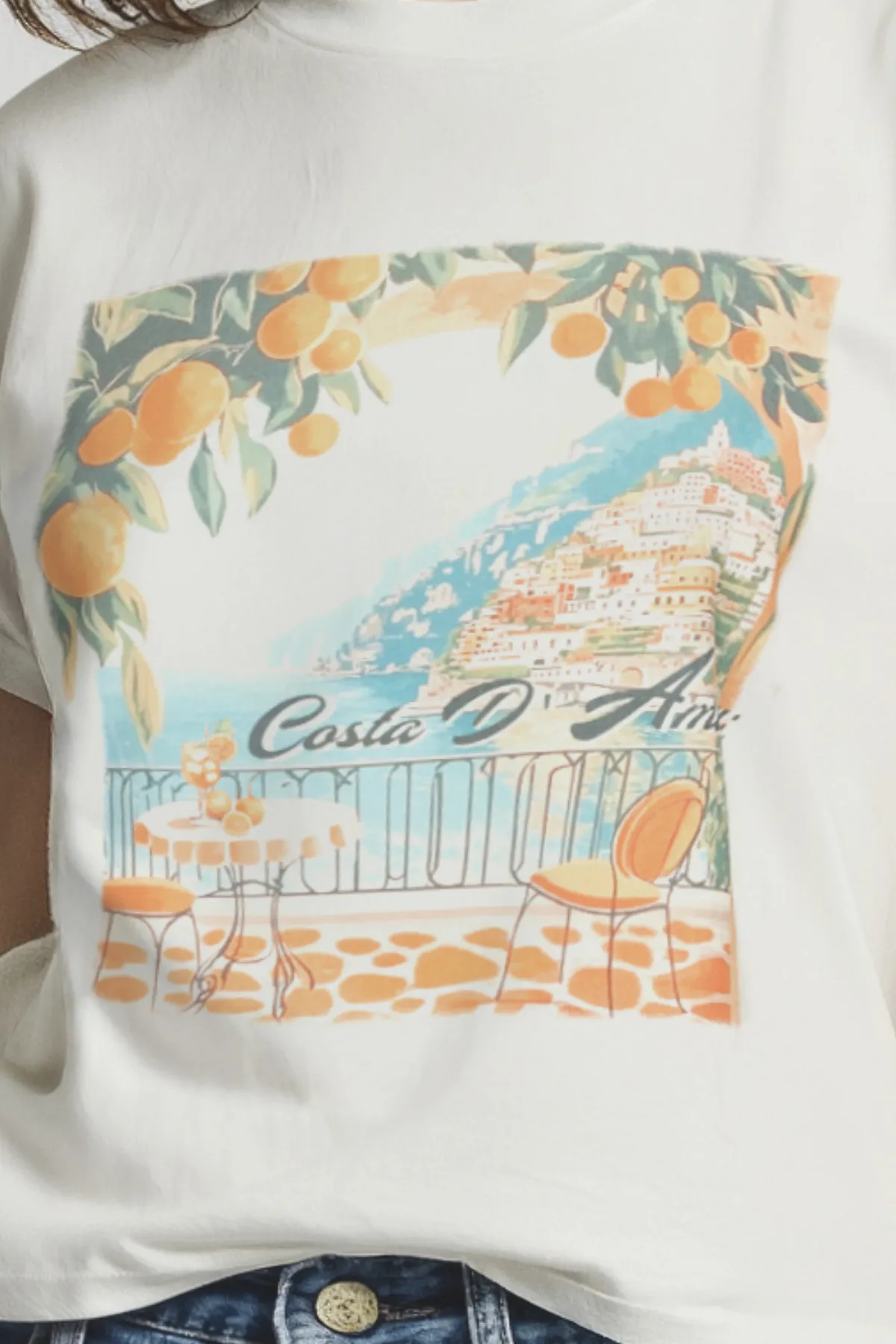 Costa D'Amalfi Jamie Tee | Snow White sold by Wildfox product image thumbnail 3