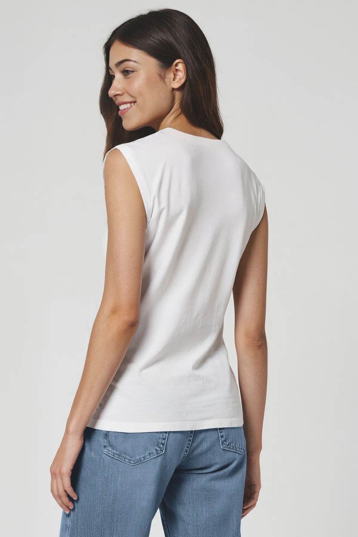 Apres Sea Logan Tank | Snow White sold by Wildfox product image thumbnail 2