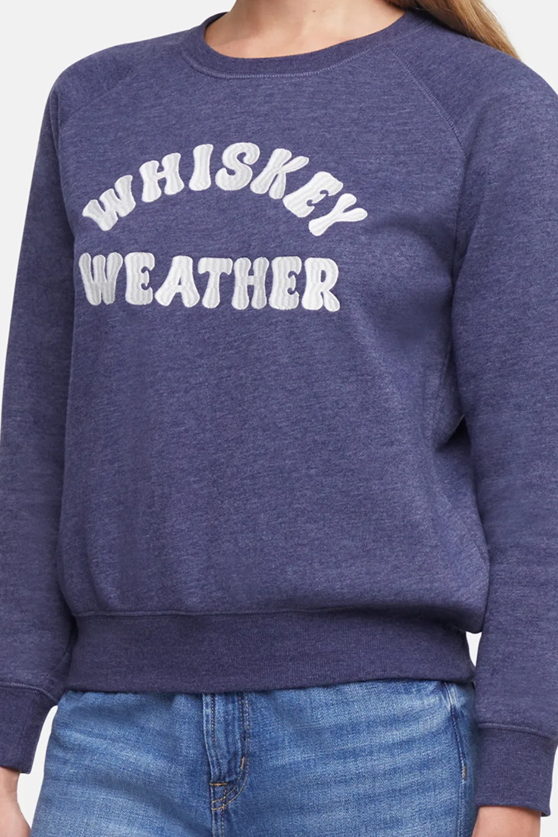 Whiskey Weather Keely Raglan Sweatshirt | Peacoat sold by Wildfox product image thumbnail 5