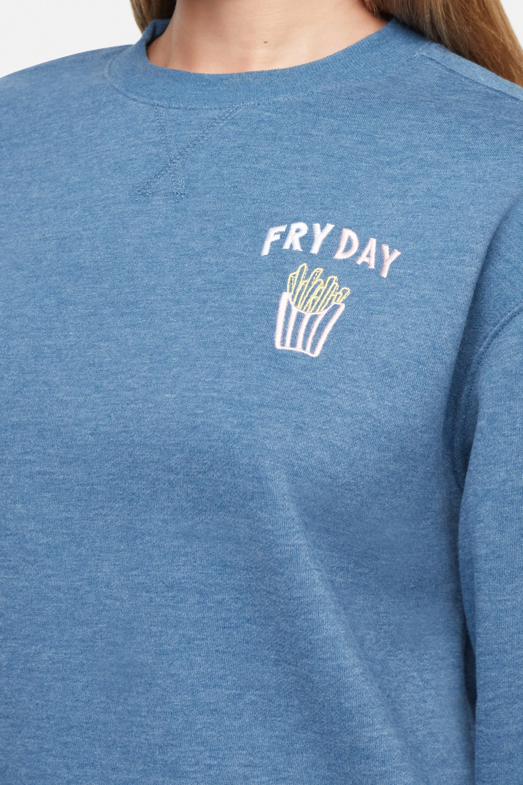 Fry Day Charlie Sweatshirt | Gibraltar Sea sold by Wildfox product image thumbnail 3
