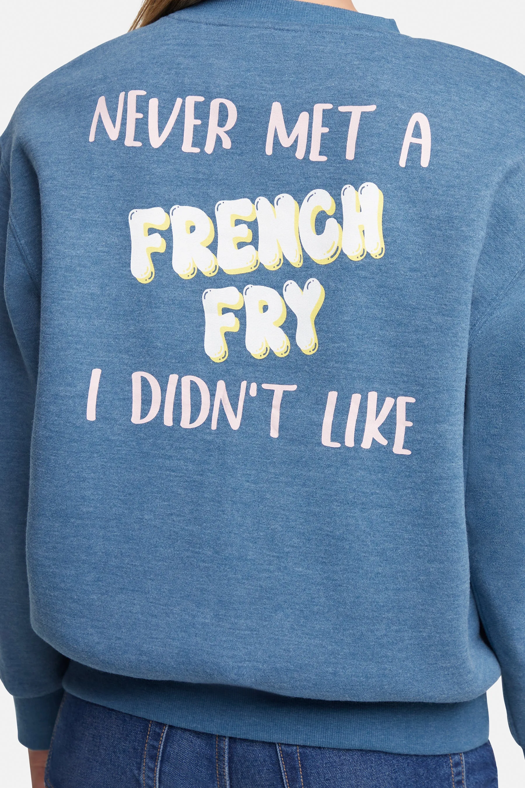 Fry Day Charlie Sweatshirt | Gibraltar Sea sold by Wildfox product image thumbnail 5