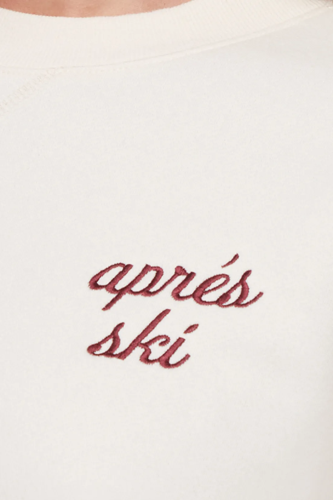 Après Varsity Charlie Sweatshirt | Eggnog sold by Wildfox product image thumbnail 4