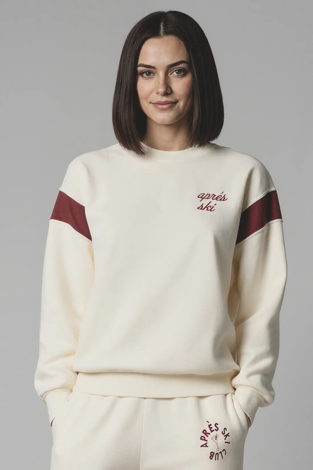 Après Varsity Charlie Sweatshirt | Eggnog sold by Wildfox product image thumbnail 2