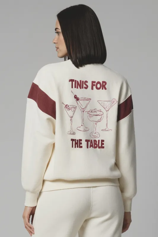 Après Varsity Charlie Sweatshirt | Eggnog sold by Wildfox