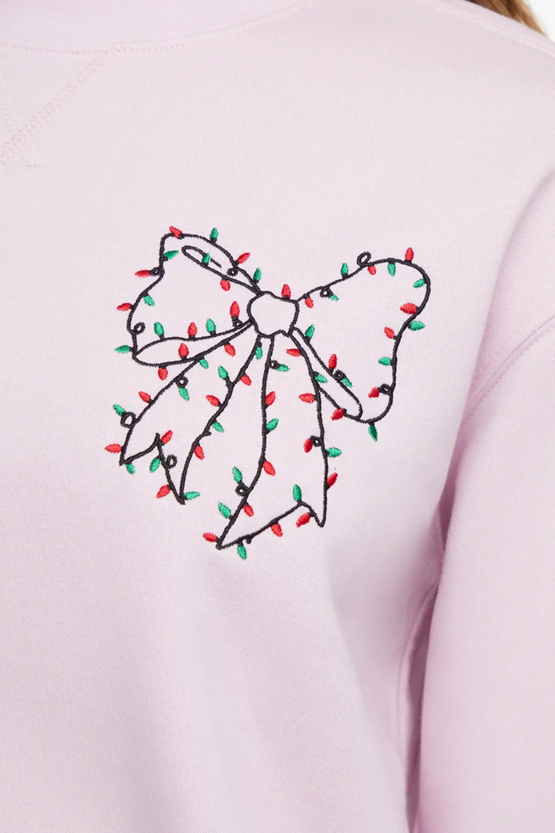 Christmas Bow Charlie Sweatshirt | Lilac Snow sold by Wildfox product image thumbnail 3
