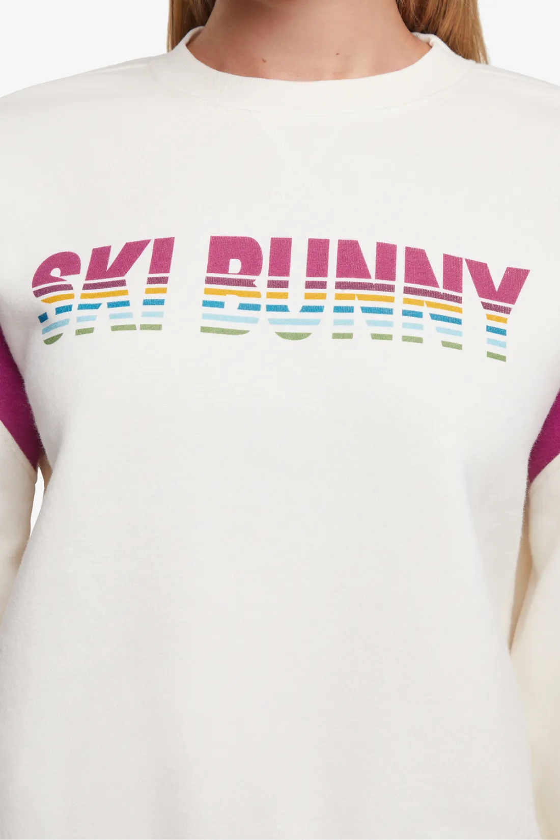 Ski Bunny Varsity Charlie Sweatshirt | Snow White sold by Wildfox product image thumbnail 3