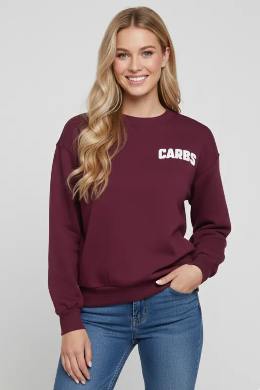Carbs Charlie Sweatshirt | Fig sold by Wildfox