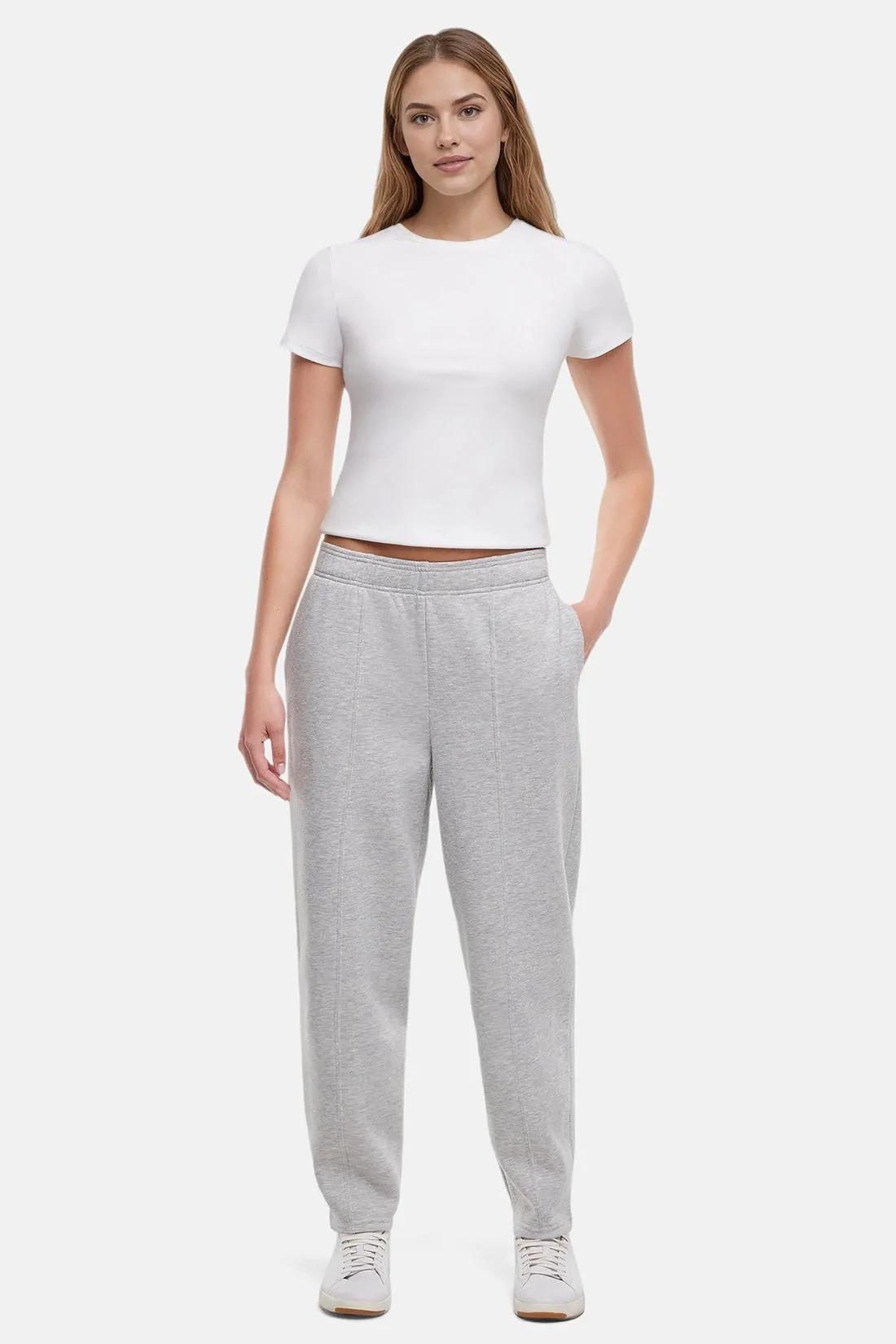 Andie Barrel Pant - Heather Grey sold by Wildfox