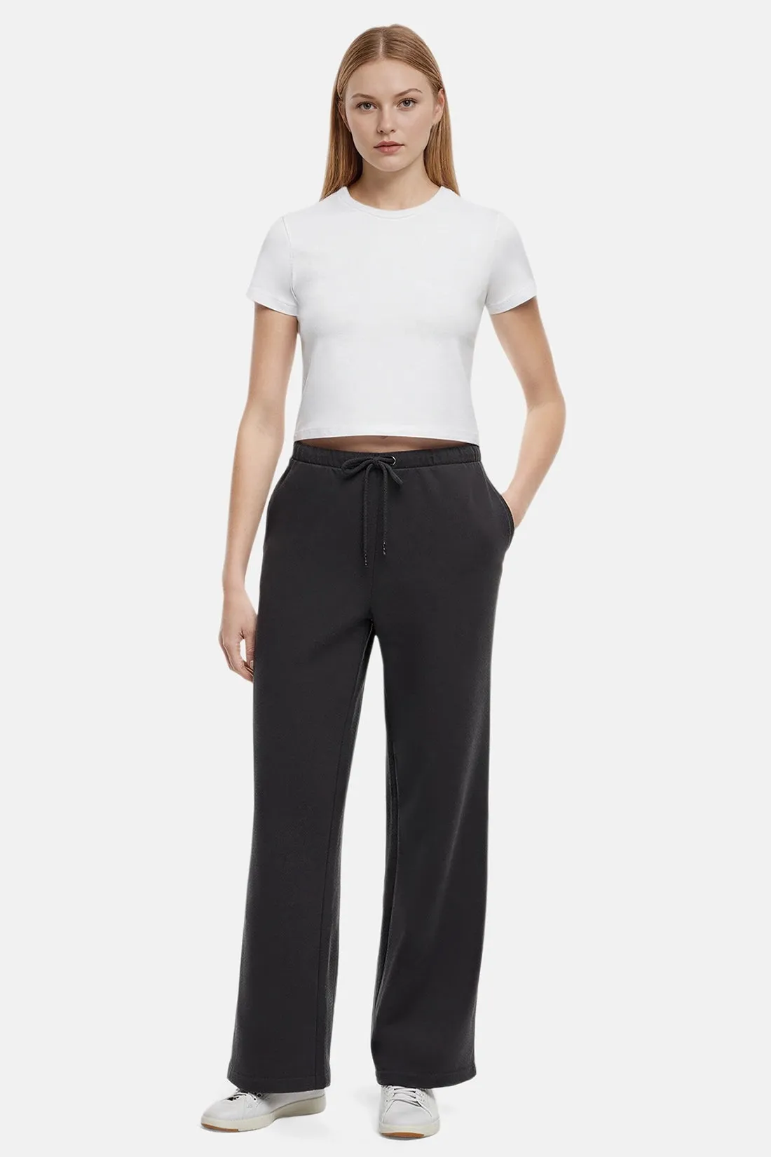 Andie Wide Leg Pant - Phantom sold by Wildfox