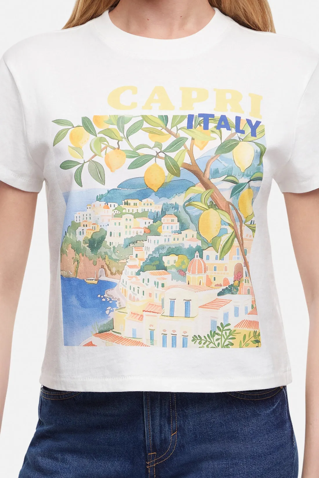 Capri Island Jamie Tee | Snow White sold by Wildfox product image thumbnail 3