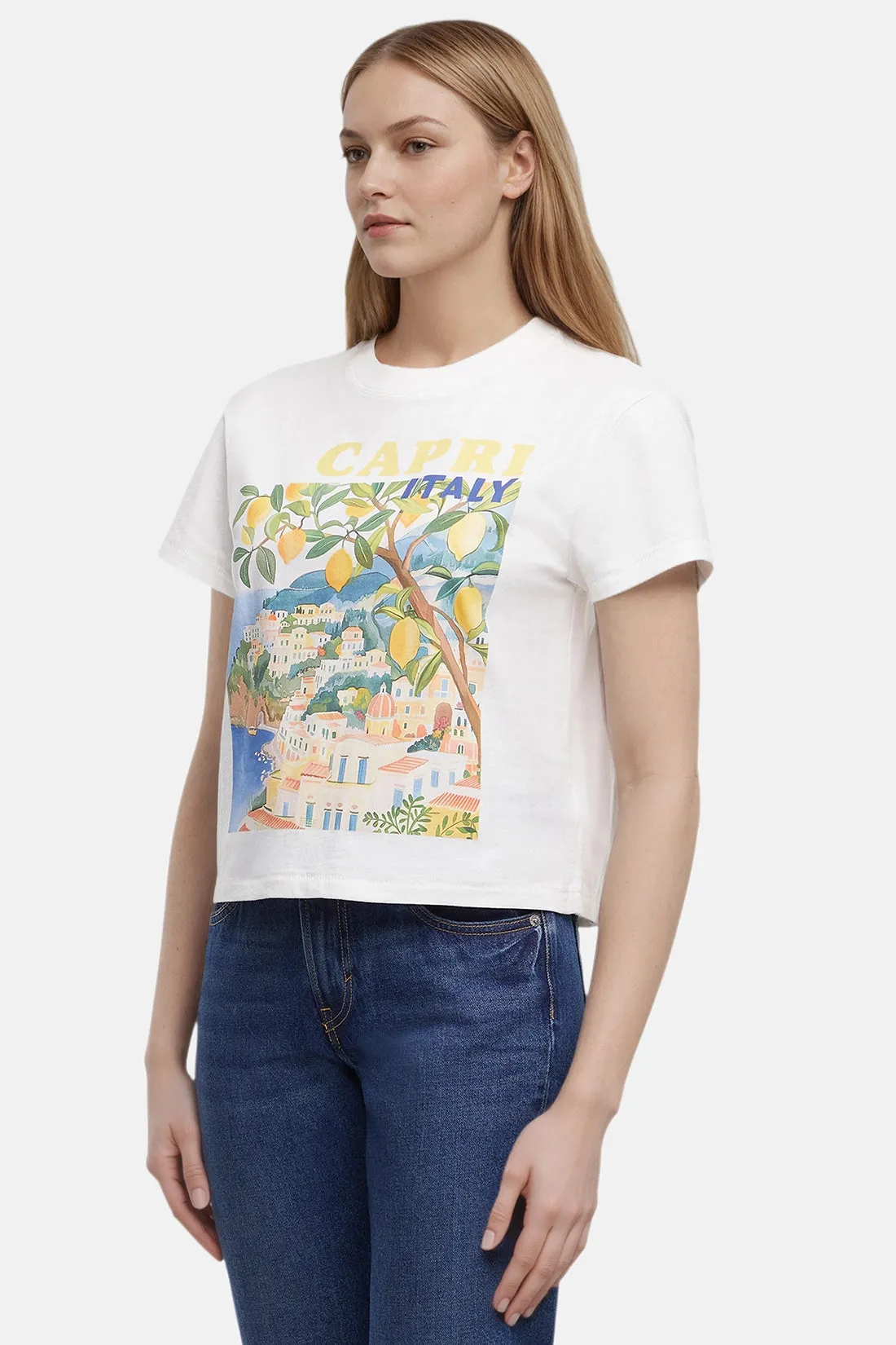 Capri Island Jamie Tee | Snow White sold by Wildfox product image thumbnail 4