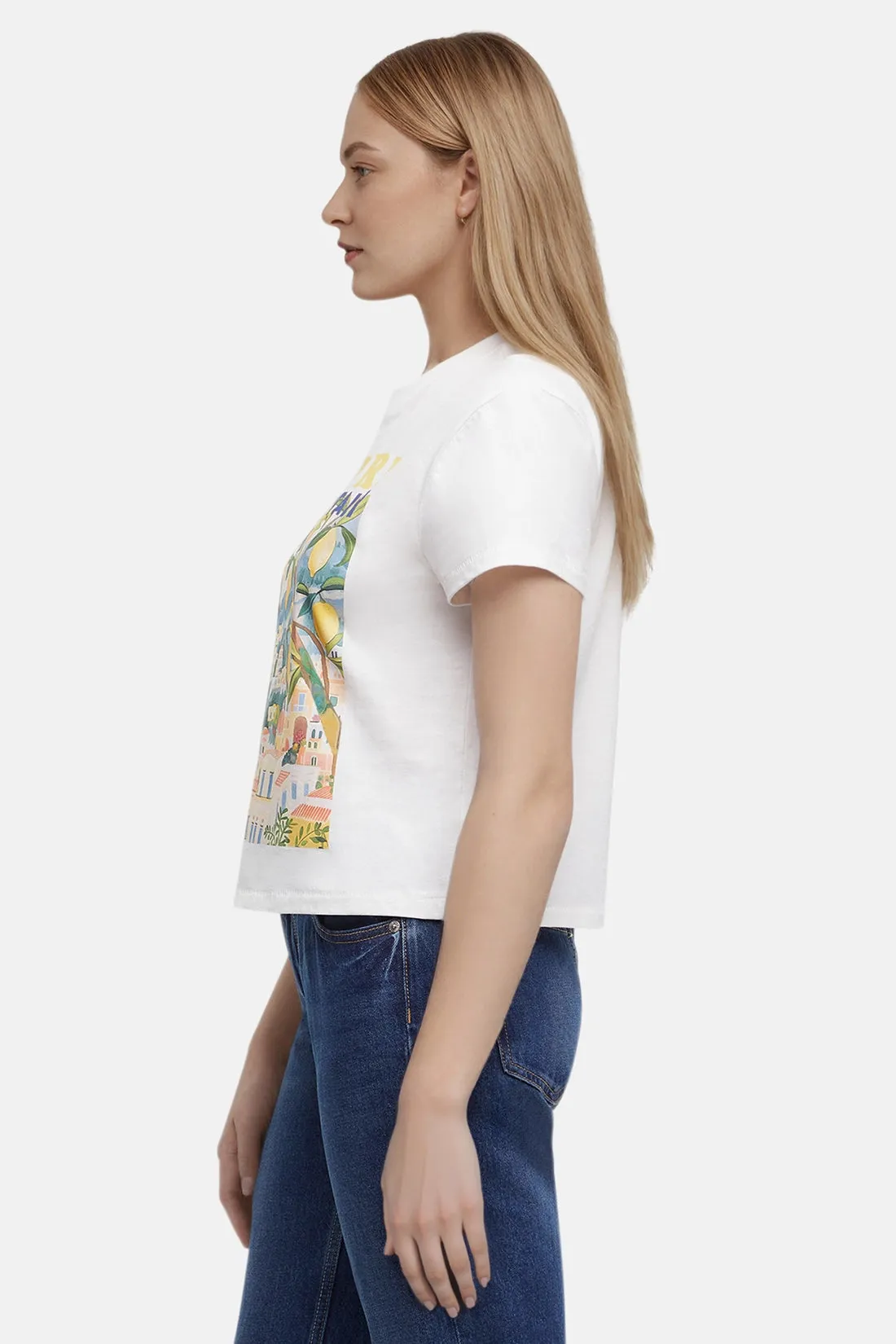 Capri Island Jamie Tee | Snow White sold by Wildfox product image thumbnail 5
