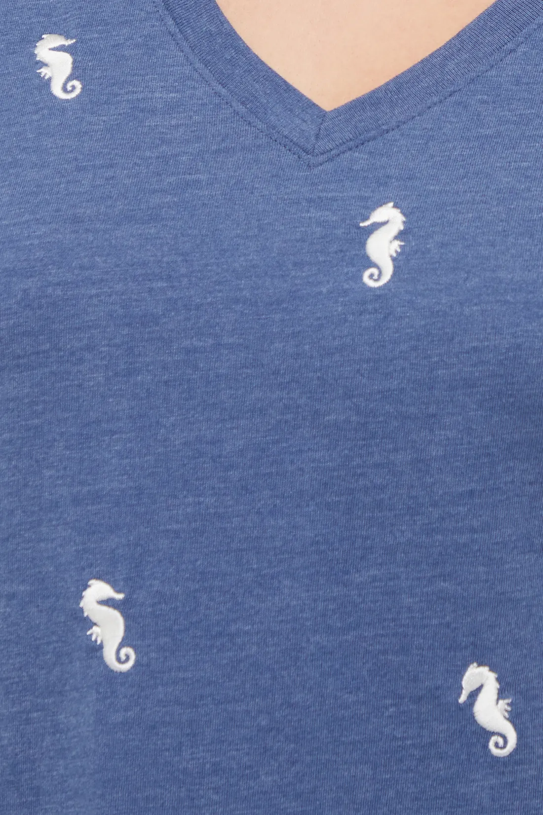 Seahorses Avery Tee | Heather Vintage Indigo sold by Wildfox product image thumbnail 5